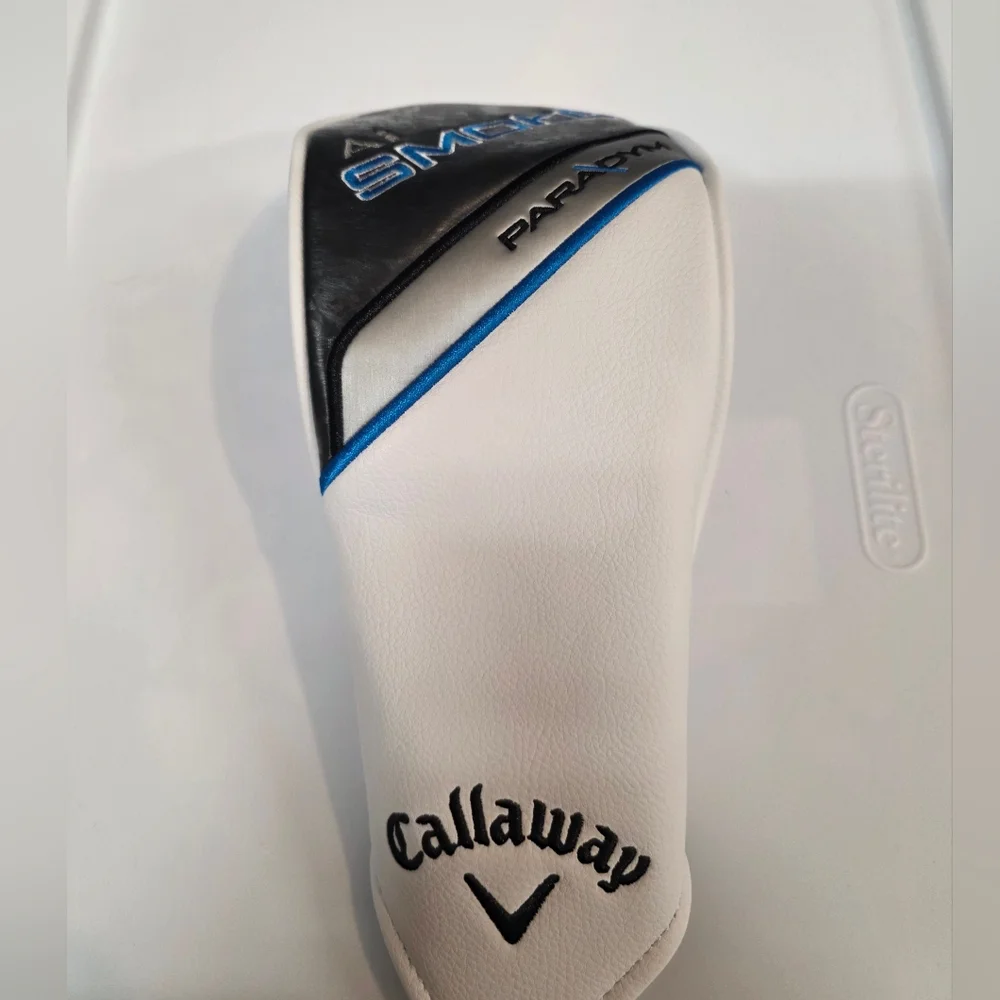 New Callaway White Black and Blue Paradym Smoke Iron Headcover